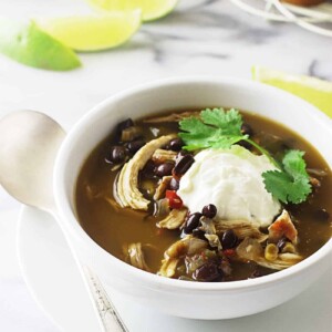 Southwest Black Bean-Chicken Soup