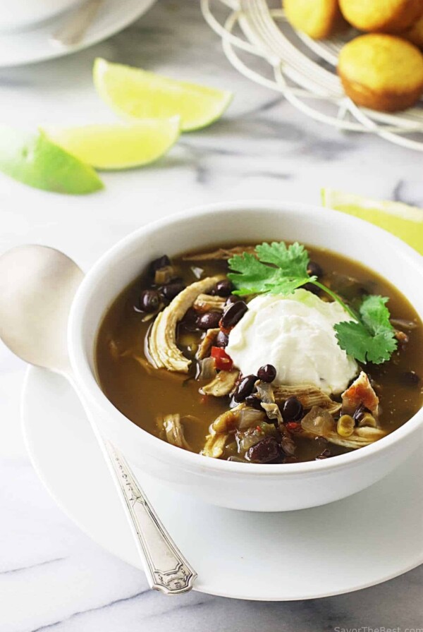 Southwest Black Bean-Chicken Soup