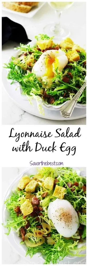 lyonnaise salad with duck egg