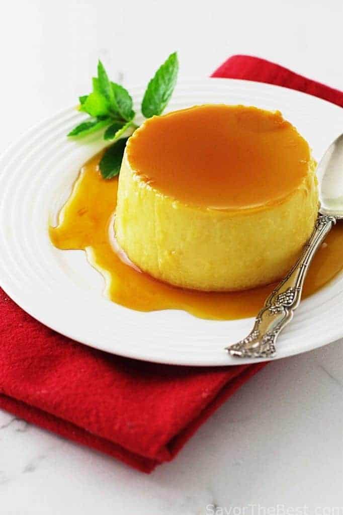 El Flan Napolitano o flan de queso crema