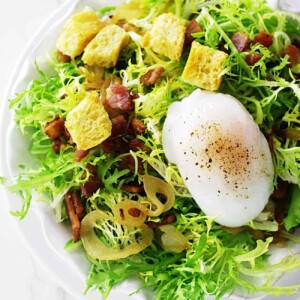 Salade Lyonnaise with Poached Duck Egg