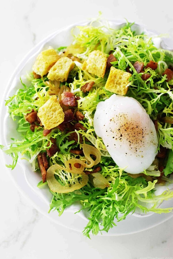 Salade Lyonnaise with Poached Duck Egg