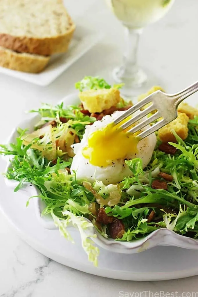 Salade Lyonnaise with Poached Duck Egg