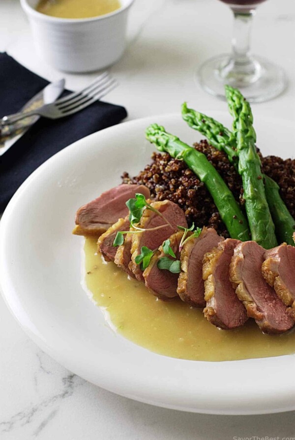 Roasted Duck Breast with Ginger-Rum Sauce