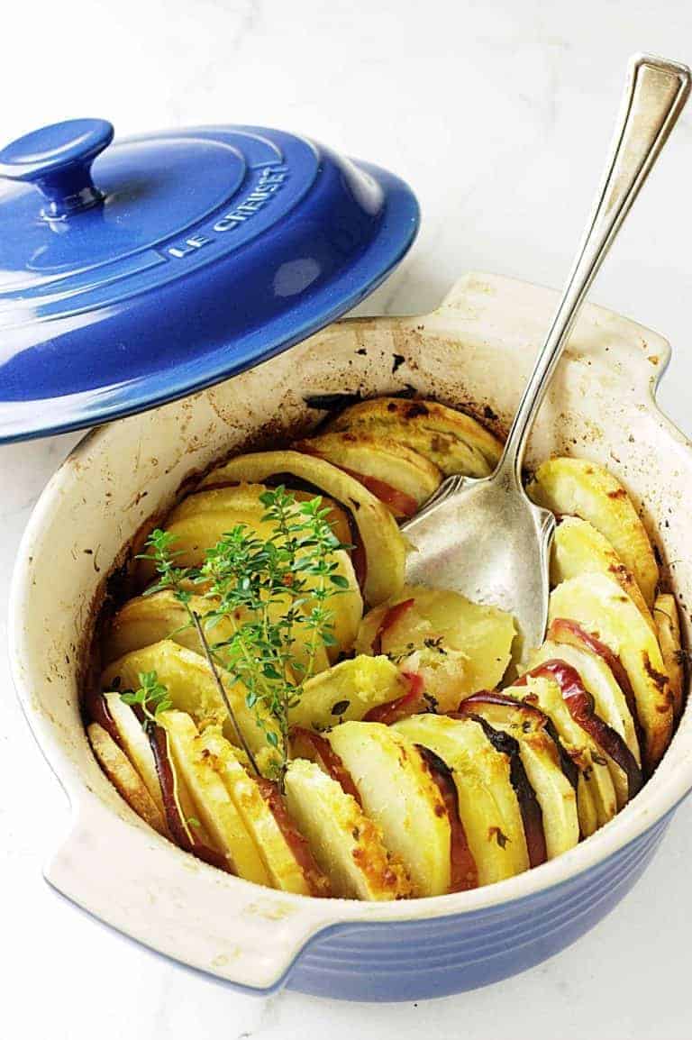Sweet Potato Apple Casserole - Savor the Best