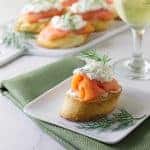 Mascarpone and Smoked Salmon Bruschetta