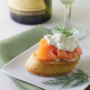 Mascarpone and Smoked Salmon Bruschetta