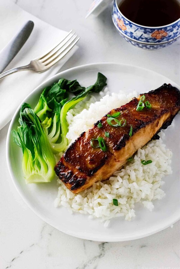 Ginger-Miso Glazed Salmon