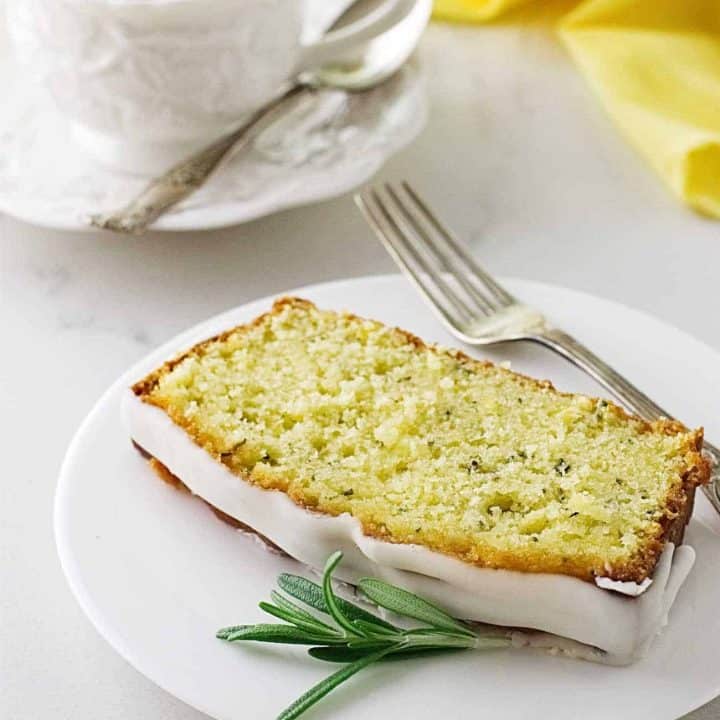 Meyer Lemon-Rosemary Loaf Cake