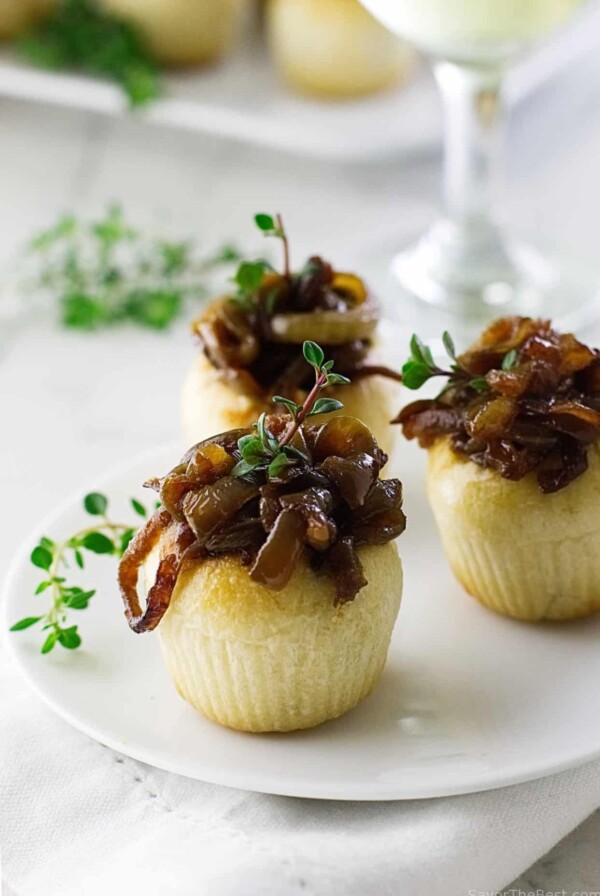 French Onion-Gruyere Mini Boules