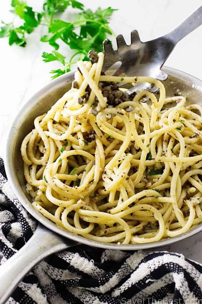 Pasta Strands with Black Truffle Sauce