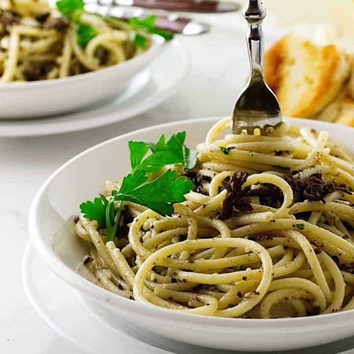 Pasta Strands with Black Truffle Sauce Savor the Best