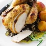 Roasted Cornish Game Hens & Wild Rice-Fig Stuffing