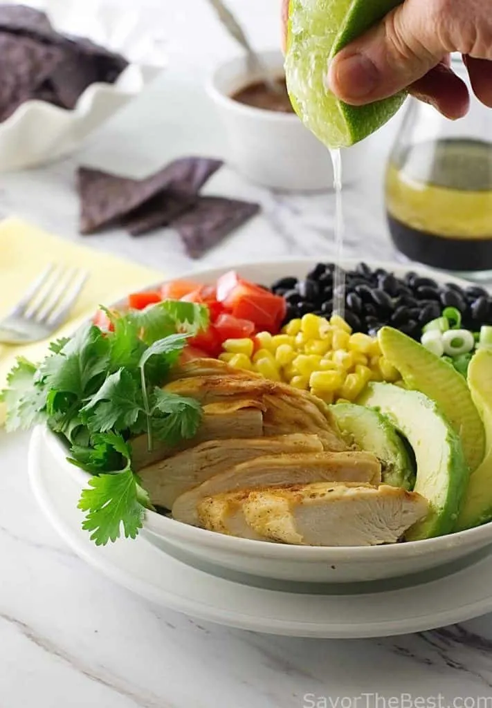 Meal Prep Southwest Chicken Burrito Bowls - Jar Of Lemons