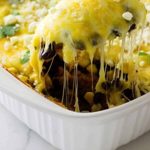 southwest quinoa and black bean casserole