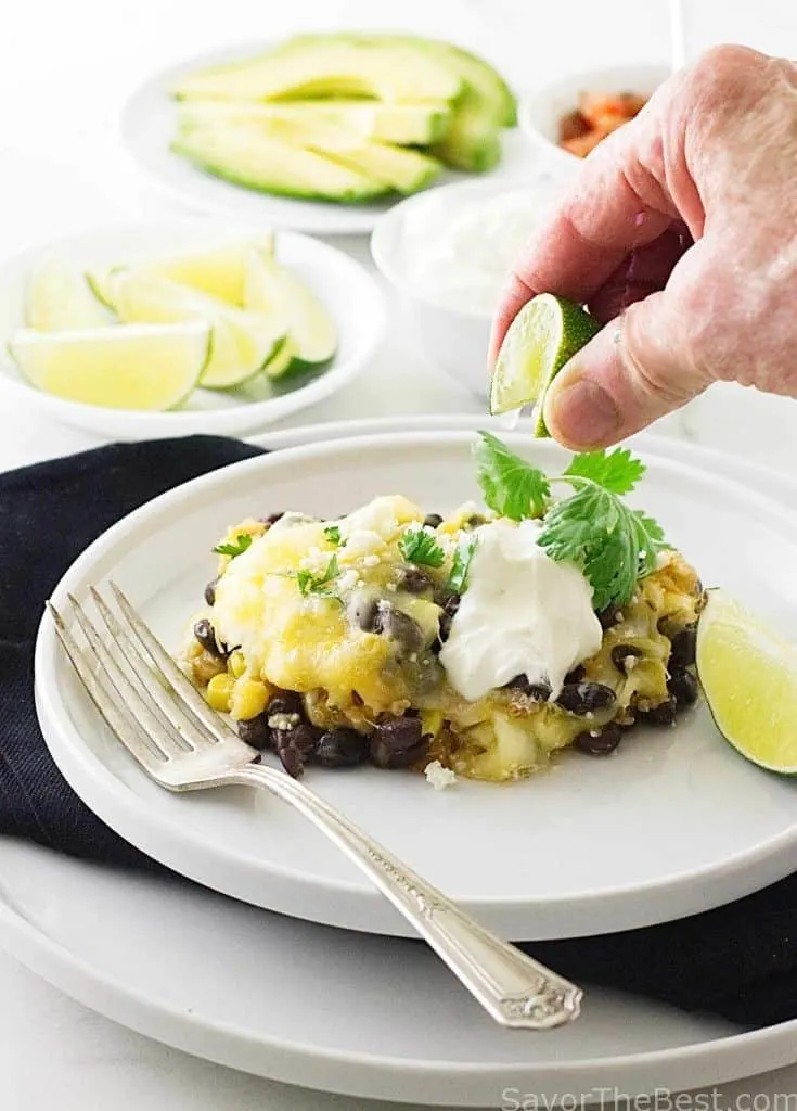 southwest quinoa and black bean casserole