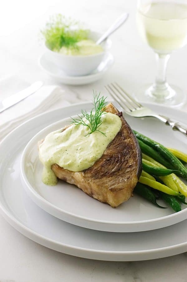 Grilled Swordfish Steak with LemonDill Aioli Sauce Savor the Best