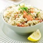 Salmon Salad with Spelt Pasta