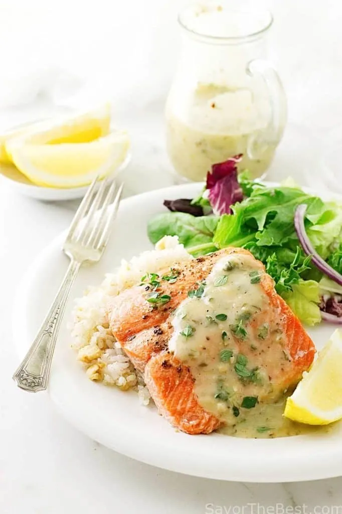 Cedar-Plank Sockeye Salmon with Hazelnut Vinaigrette