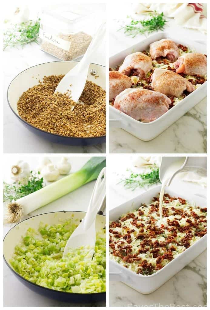 Farro Chicken Bake