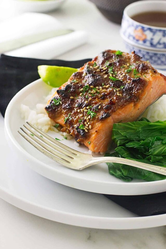 Red Miso-Hoisin Salmon - Savor the Best