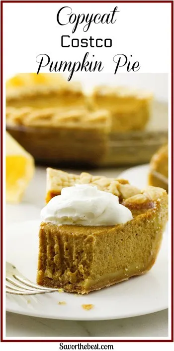 Copycat Costco Pumpkin Pie - Savor the Best