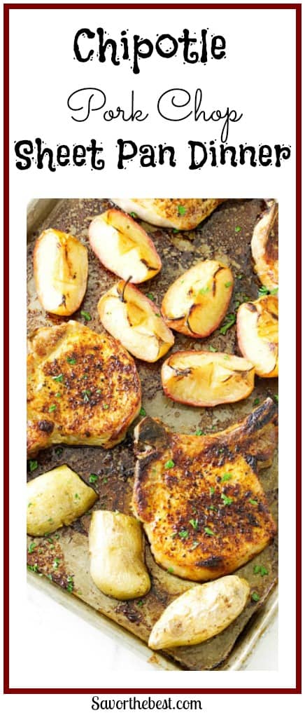 Chipotle Pork Chop Sheet Pan Dinner