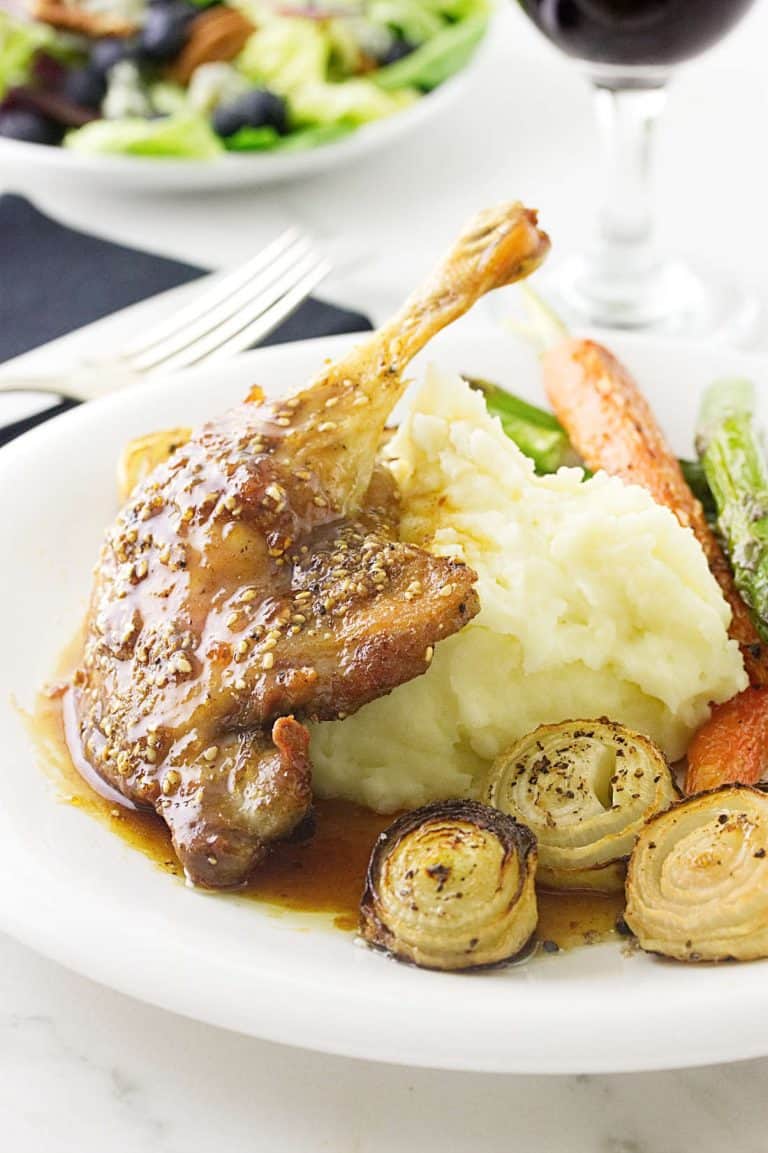 Roasted Duck Legs with Orange Sauce and Wild Rice - Savor the Best