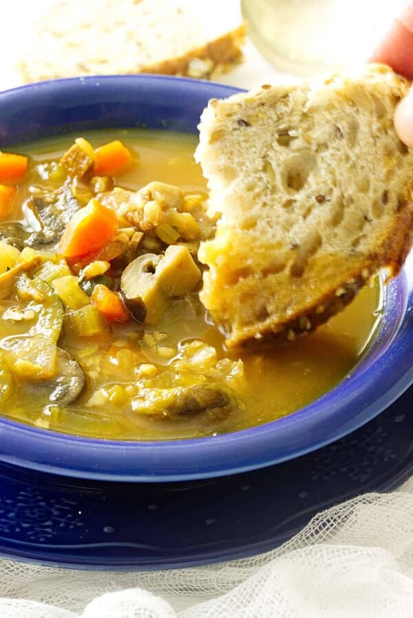 Turkey Vegetable Farro Soup