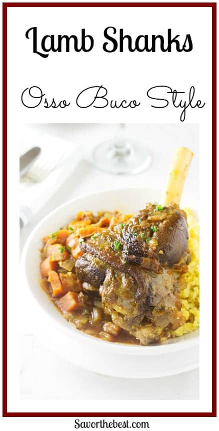 Lamb Shanks - Osso Buco Style