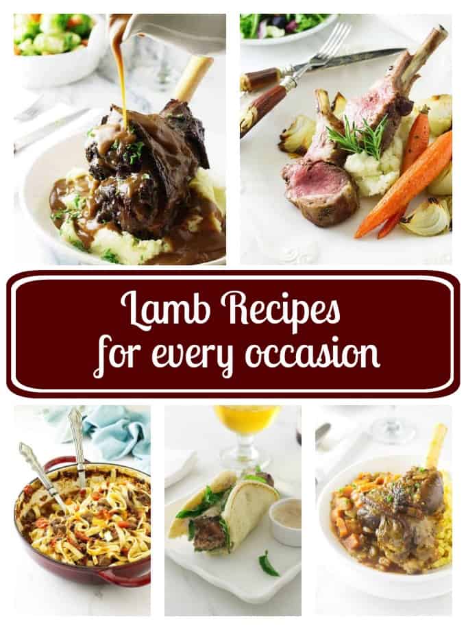 collage of lamb recipes 