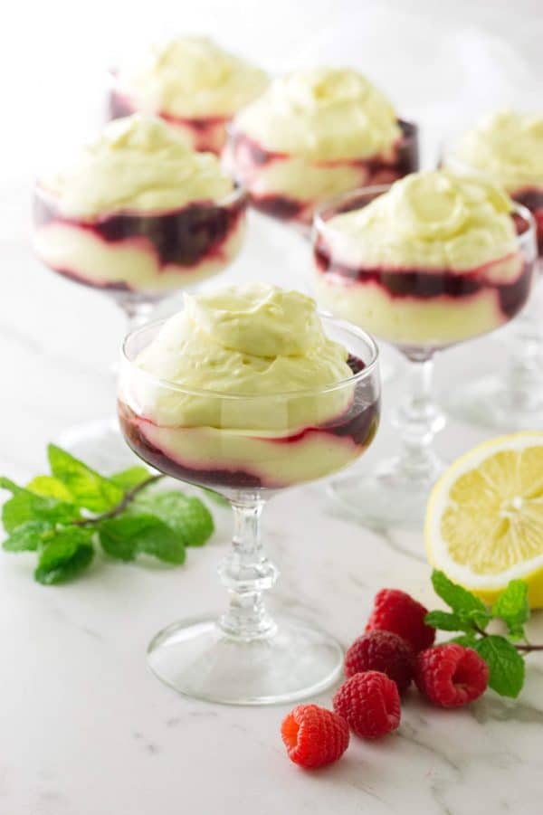 Lemon Raspberry Garnish Lemon Raspberry Parfait - Savor the Best