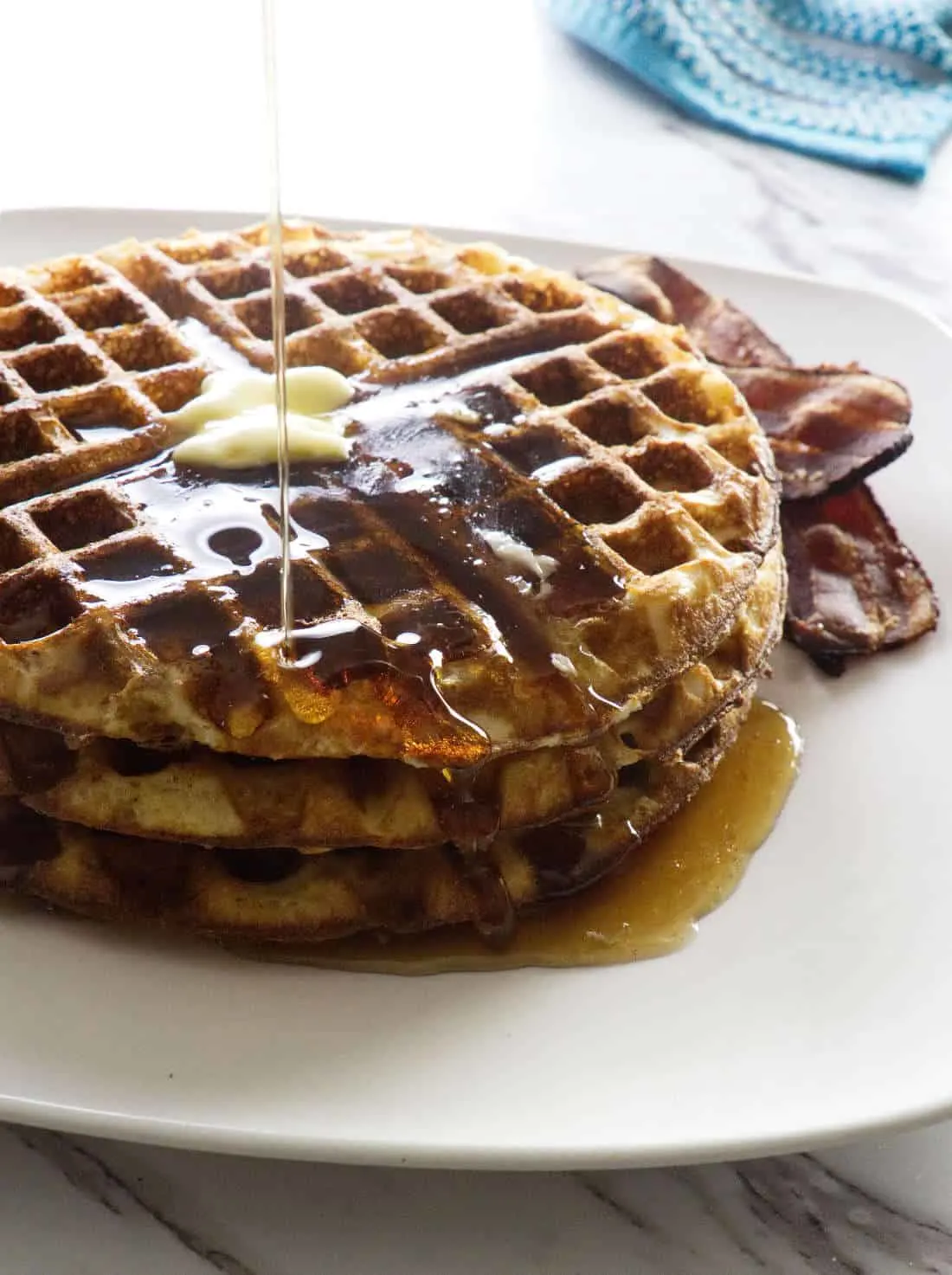 Overnight Sourdough Waffles