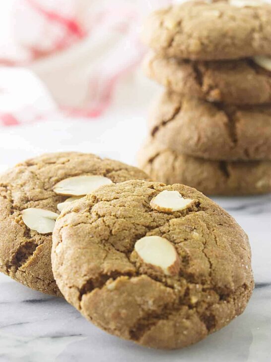 Triple Ginger-Almond Cookies