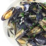 Mussels in Garlic Wine Sauce