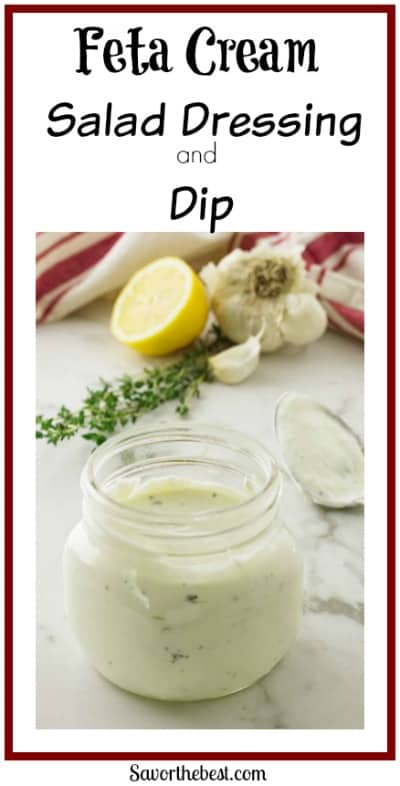 Feta Cream salad Dressing and Dip