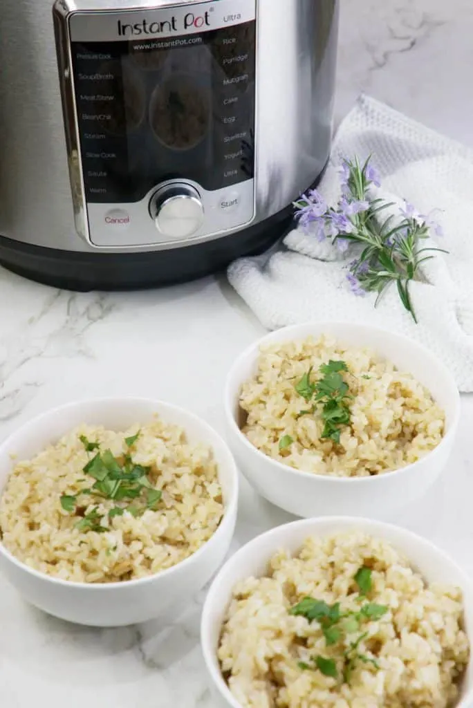 Instant Pot Sprouted Brown Rice