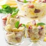 Tropical Fruit salad with honey Yogurt Dressing