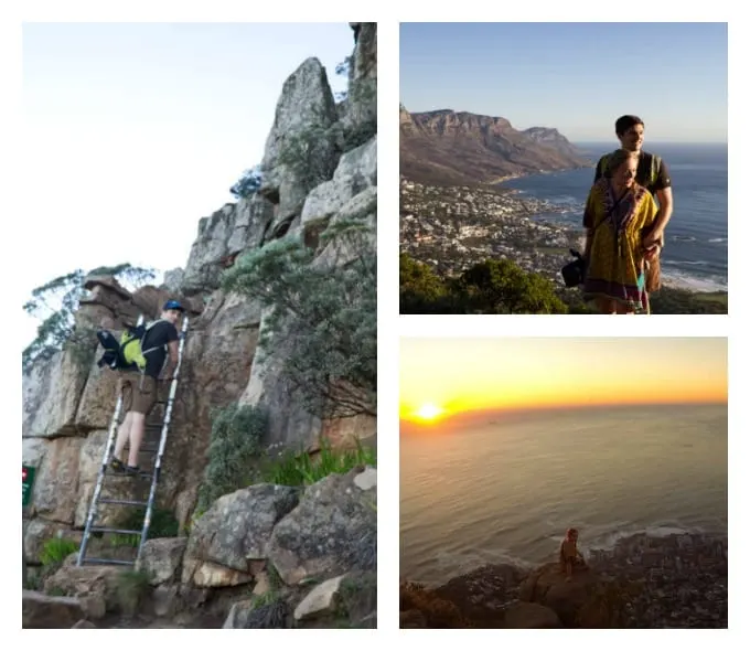 collage from the climb up Lions Head mountain