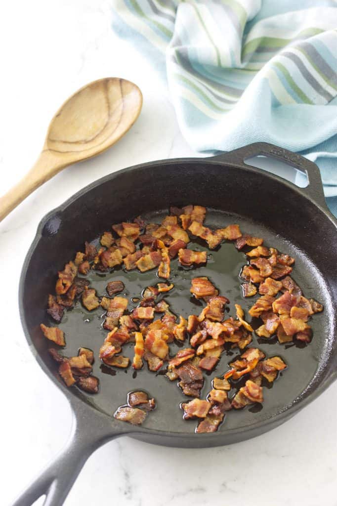 Breakfast Potato Skillet with Bacon and Mushrooms