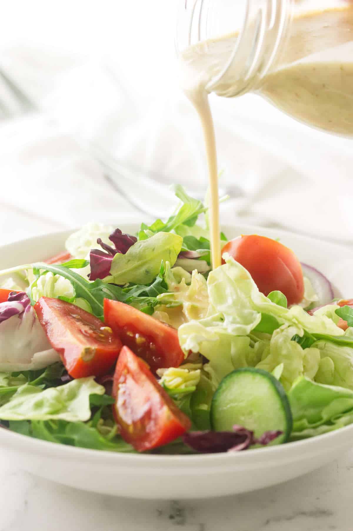Greek Salad Dressing - authentic creamy Greek dressing - Savor the Best