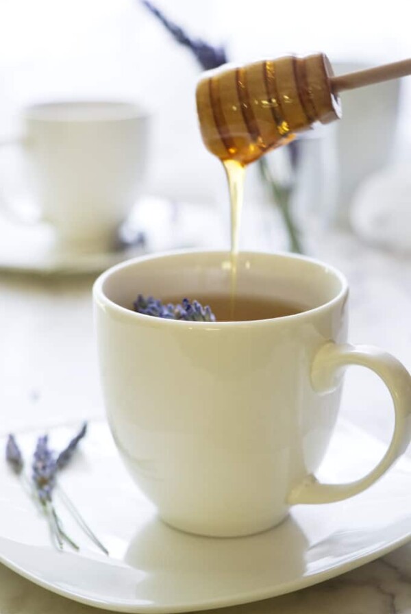 Homemade Lavender Tea with Honey