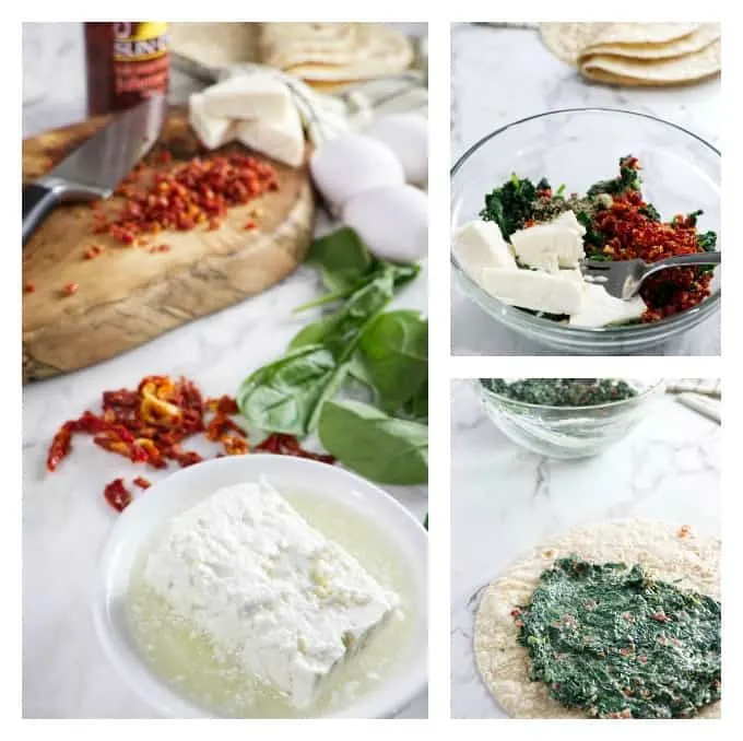Starbucks Spinach and Feta Breakfast Wraps Collage