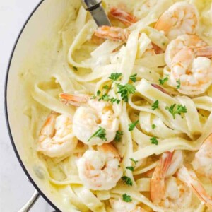 Creamy Garlic Butter Shrimp Pasta