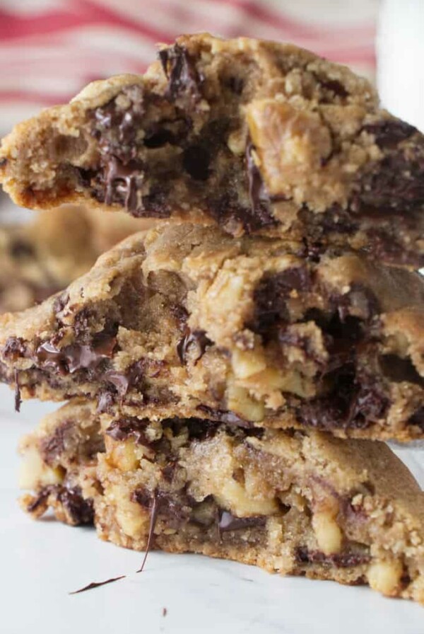 Warm Levain bakery chocolate chip cookies