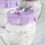 lavender infused sugar packaged for a gift