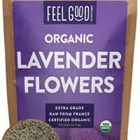 Organic Lavender Flowers (Extra Grade - Dried) - 4oz Resealable Bag - 100% Raw From France - by Feel Good Organics