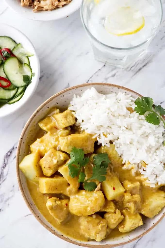 Thai Yellow Curry Chicken and Potatoes