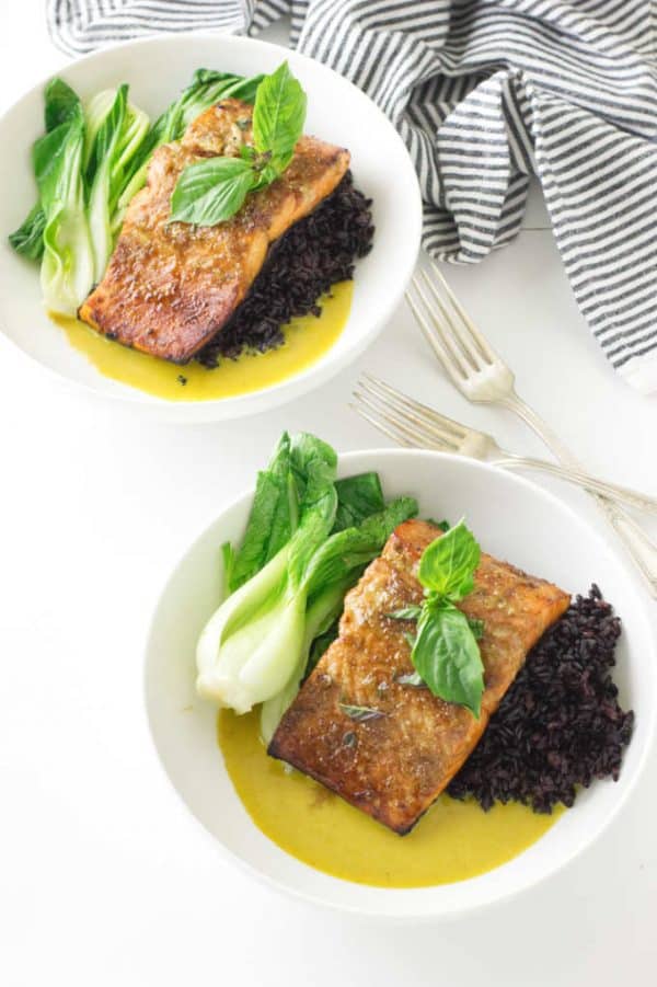 Salmon with Coconut Curry - Savor the Best