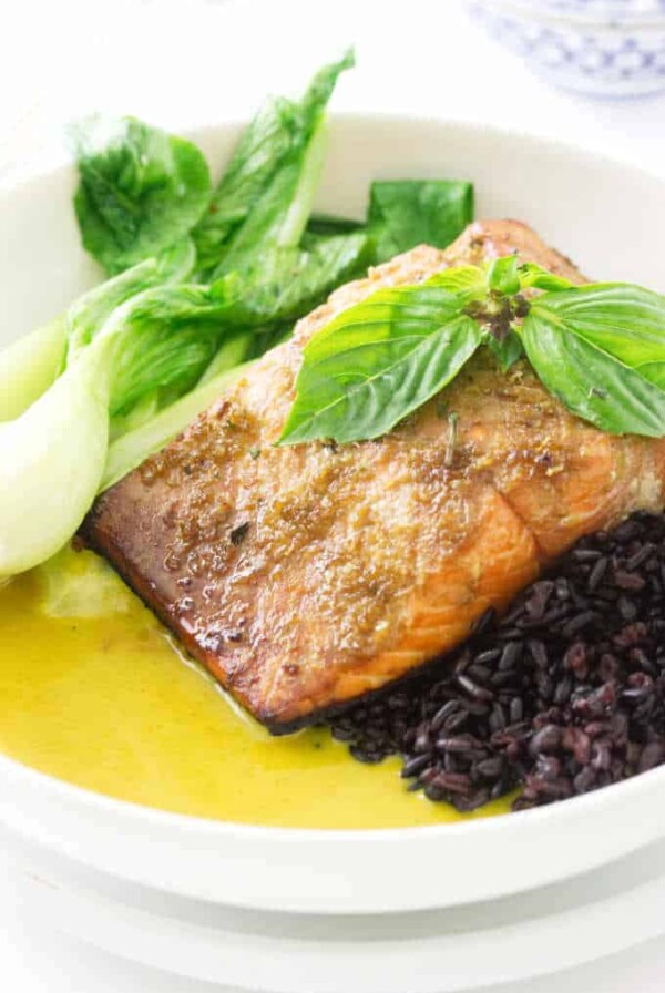 Salmon with Thai Yellow Curry